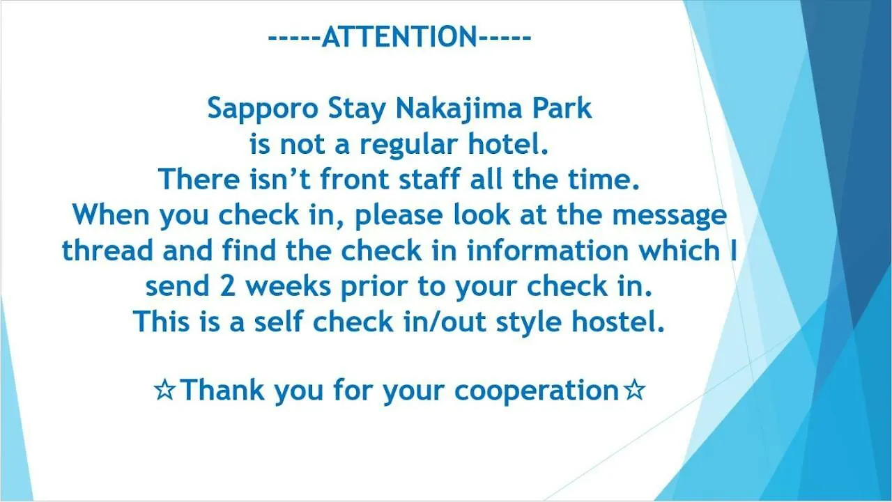 アパート Sapporo Stay Nakajima Park